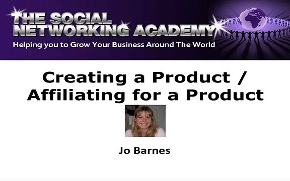 The Social Networking Academy - Creating a Product