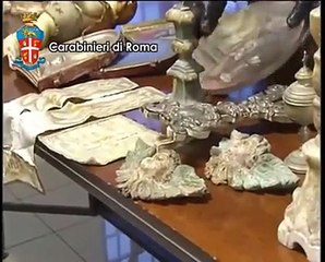 Roma - recuperate dai Carabinieri opere d'arte religiose trafugate