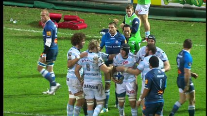 TOP14 - Castres-Racing: Essai Wenceslas Lauret (RAC) - J12 - Saison 2014/2015