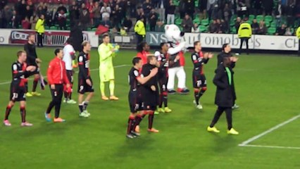 29/11/14 : SRFC-ASM : clapping de victoire