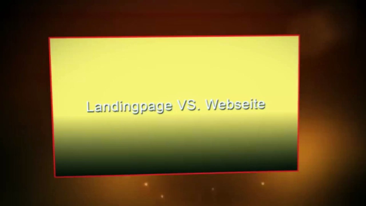 Landingpage vs webseite