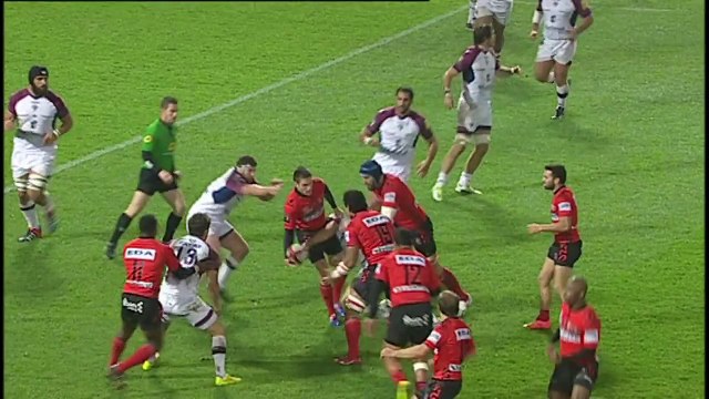 TOP14 - Oyonnax-Bordeaux: Essai Yves Donguy (OYO) - J12 - Saison 2014/2015