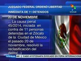 México: un juez ordenó libertad inmediata a detenidos por el #20novmx