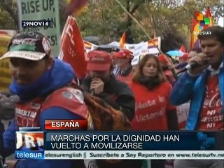 Marchas por la Dignidad cobran fuerza en España