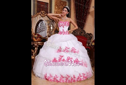 2015 most popular sweetheart organza quinceanera dresses ruffled in white