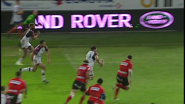 TOP14 - Oyonnax-Bordeaux: Essai Maxime Le Bourhis (BOR) - J12 - Saison 2014/2015