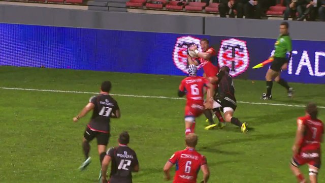 TOP14 - Toulouse-Grenoble: Essai Gio Aplon (GRE) - J12 - Saison 2014/2015