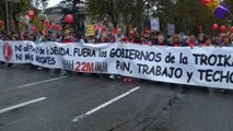 Thousands stage anti-government protest in Madrid