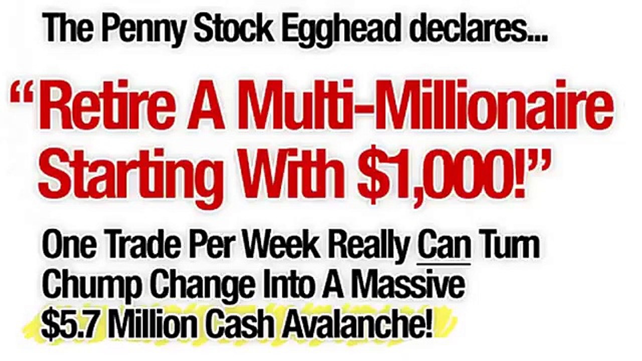 The Penny Stock Egghead - Nathan Gold A.K.A Penny Stock Egghead