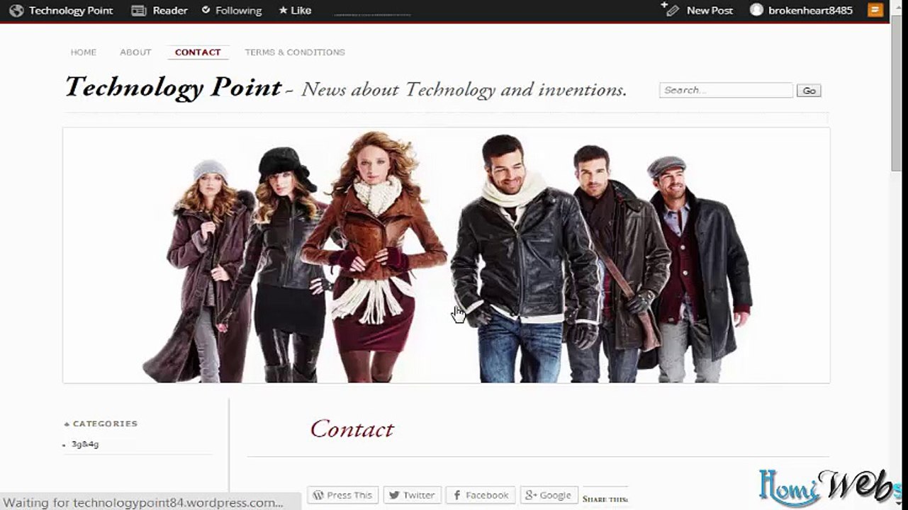 wordpress free blog in Urdu or Hindi - 6 - settings, users | HomiWebs.com