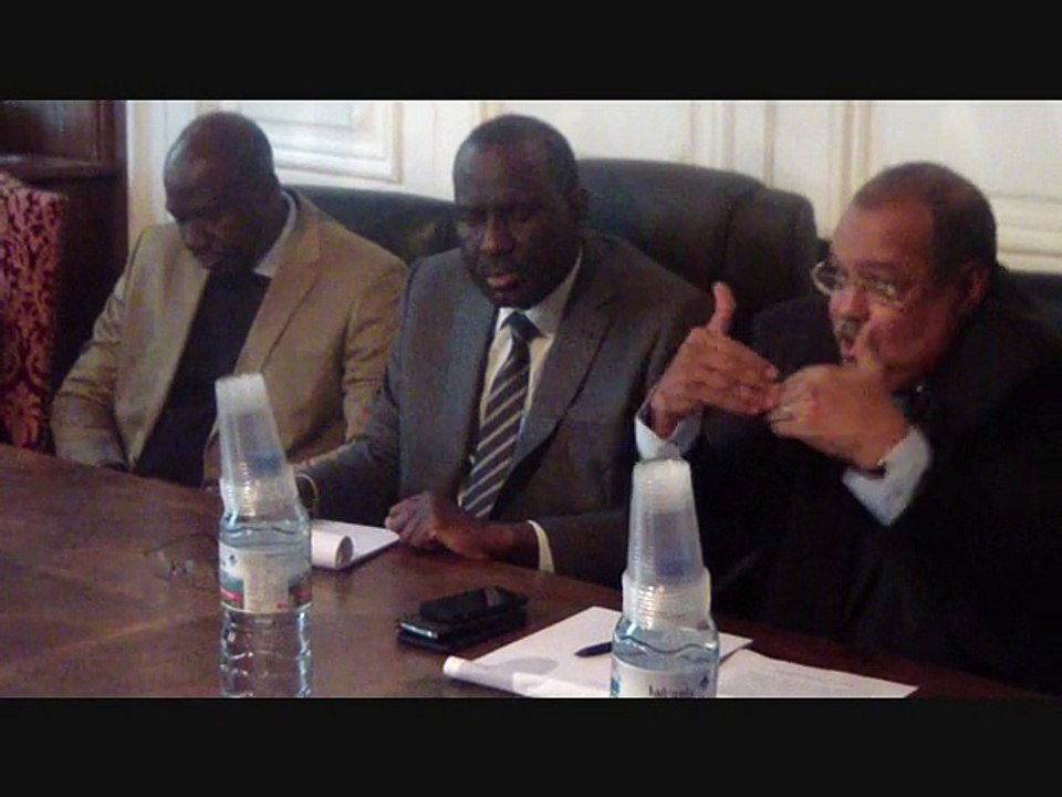 Réunion à l' ambassade de la Mauritanie  Paris