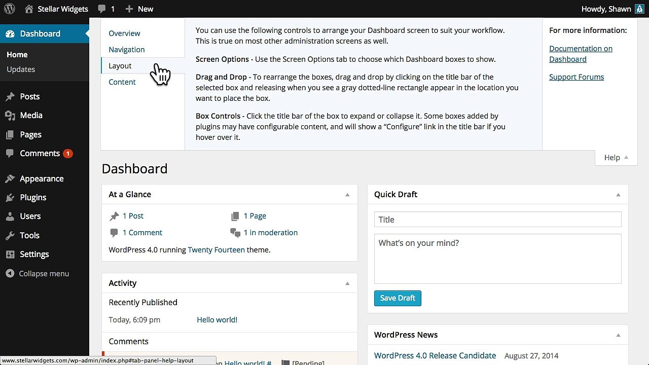 Part 1- The Dashboard