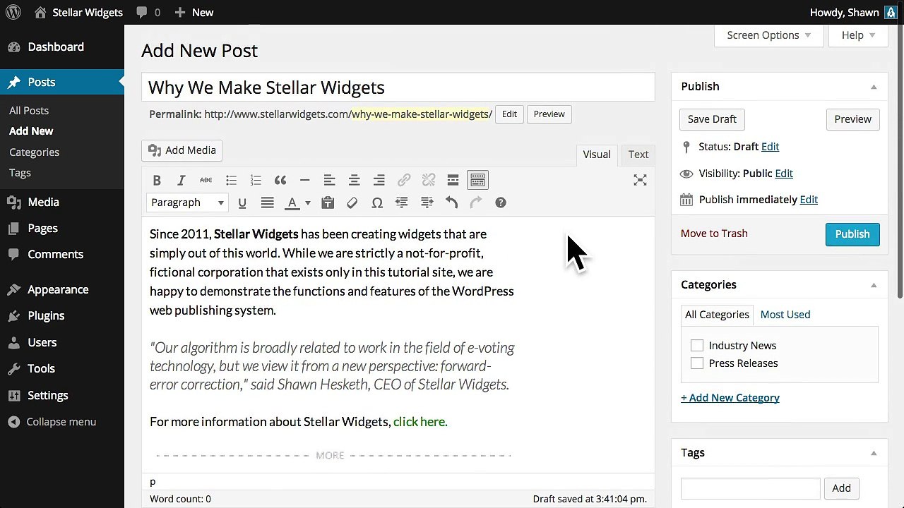 Part 4- Creating a New Post