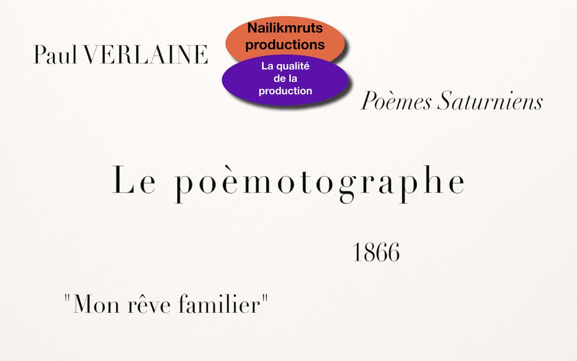 Le poèmotographe - "Mon rêve familier" de Paul Verlaine