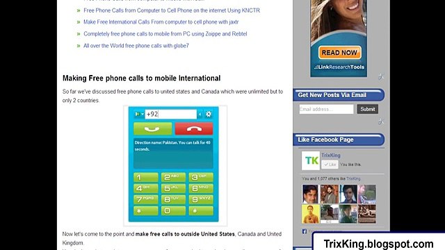 New Trick! Free Internet Phone Calls to Mobile from Computer [International] 'Checked'