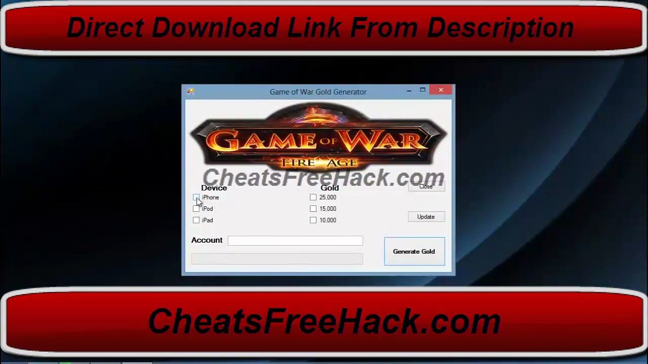 Game Of War Hack Chips, Gold Hack Cheat Free Download 2014