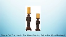 Set of 2 Possini Flora Carved Pillar Candle Holders Review