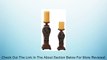 Set of 2 Possini Flora Carved Pillar Candle Holders Review