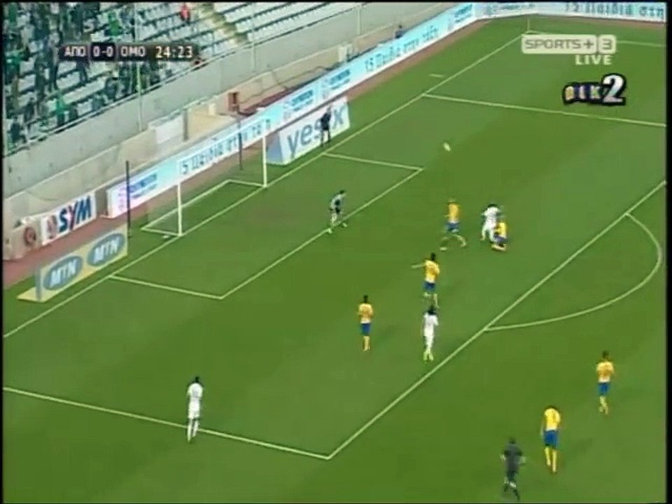 ΑΠΟΕΛ - Ομόνοια (Αμφισβητούμενη φάση Ποτέ 25΄)