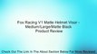 Fox Racing V1 Matte Helmet Visor - Medium/Large/Matte Black Review
