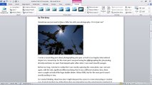 Adding Images to a Document in Word 2010