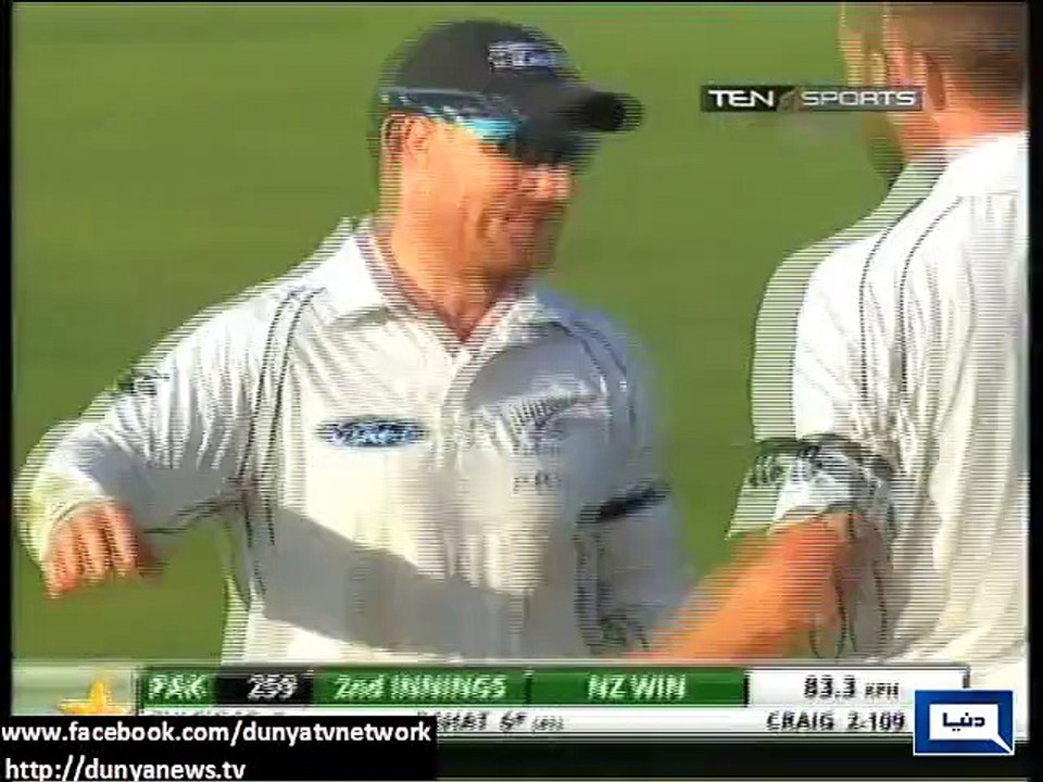 Dunya News - New Zealand defeats Pakistan by innings, 80 runs to draw series 1 - 1