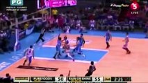 Taha block Paul Lee in the fastbreak