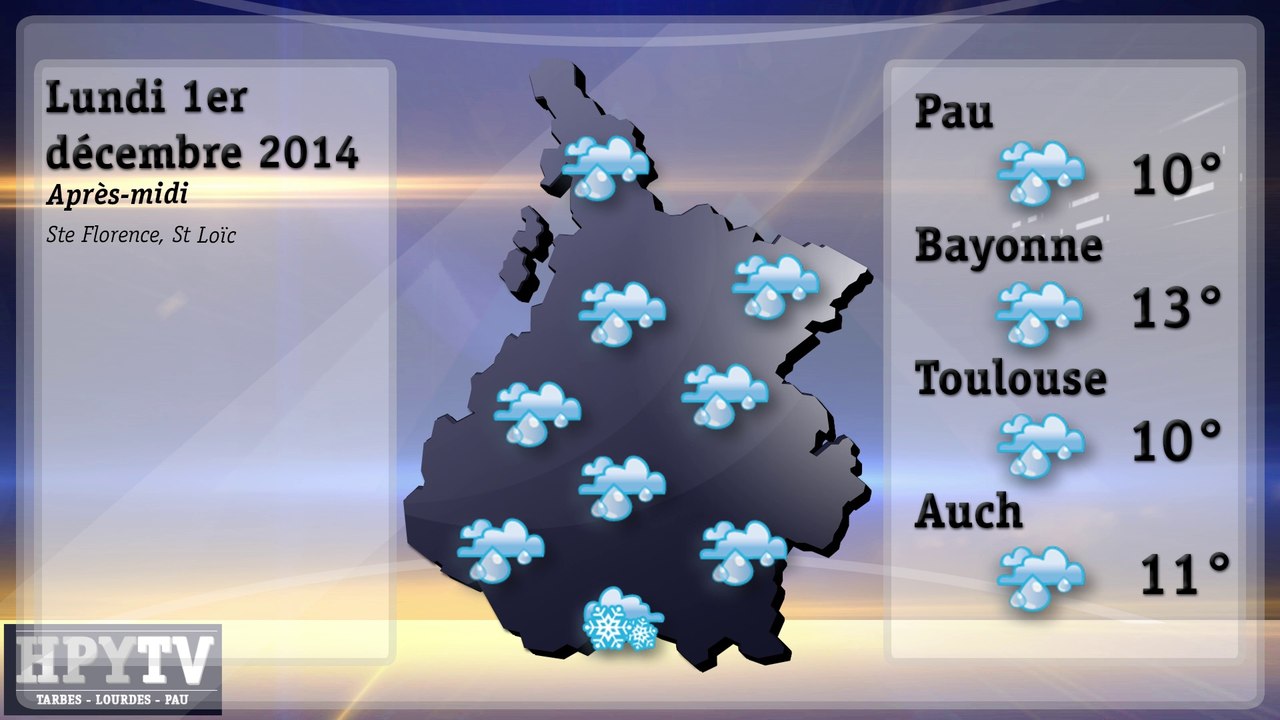 [HPyTv] La Météo des Hautes Pyrénées (1er décembre 2014)