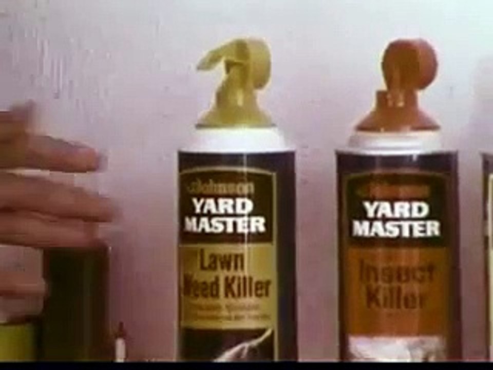 VINTAGE DISCONTINUED JOHNSON WAX PRODUCT ~ YARD MASTER WEED KILLER COMMERCIAL