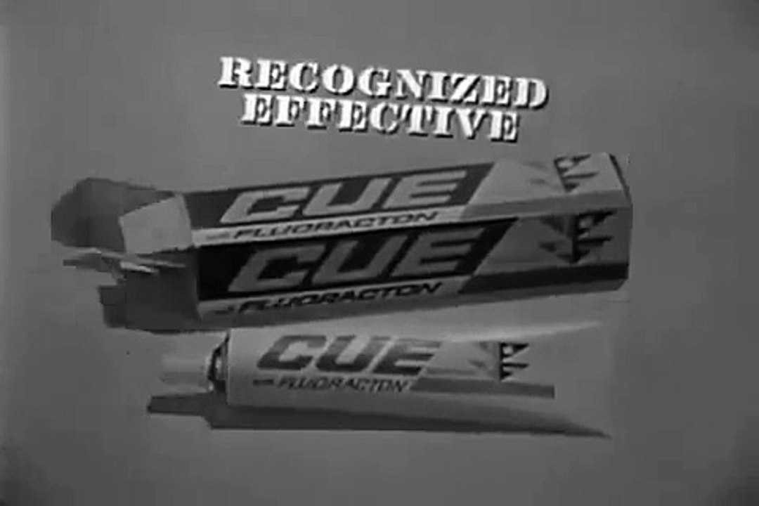 VINTAGE 1965 COMMERCIAL ~ CUE TOOTHPASTE DISCONTINUED