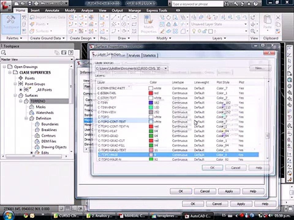 [07_16] AutoCAD Civil 3D 2010 - Superficies | Clase 2