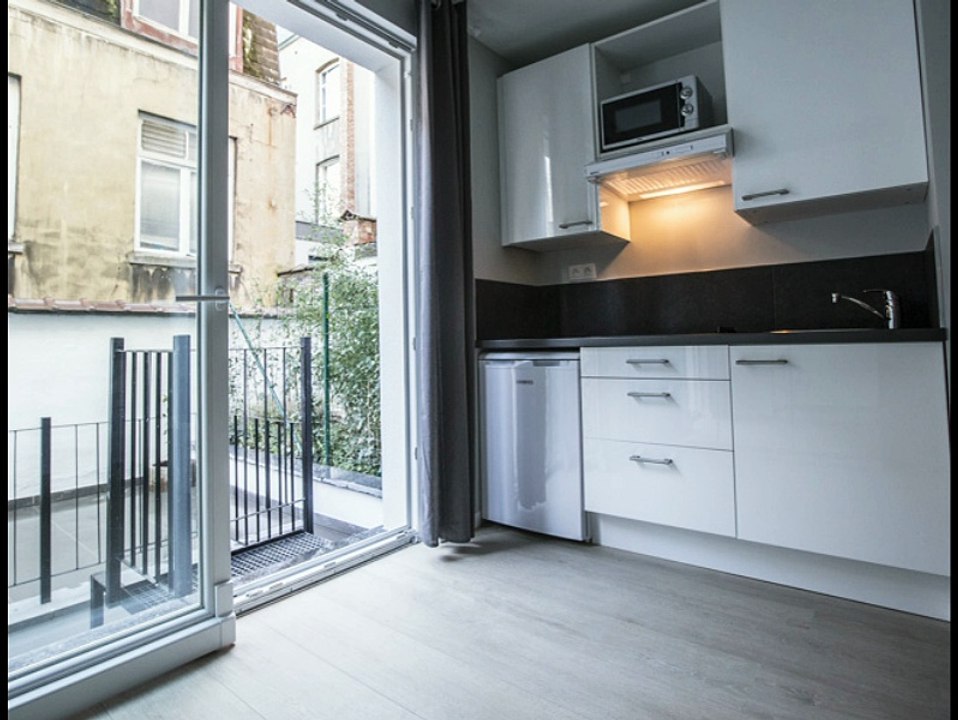 Furnished apartments,studios, flats are fully equipped in Brussels capital (belgium) square ambiorix area