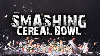 Bowl of Cereal Smashed in Slow Motion