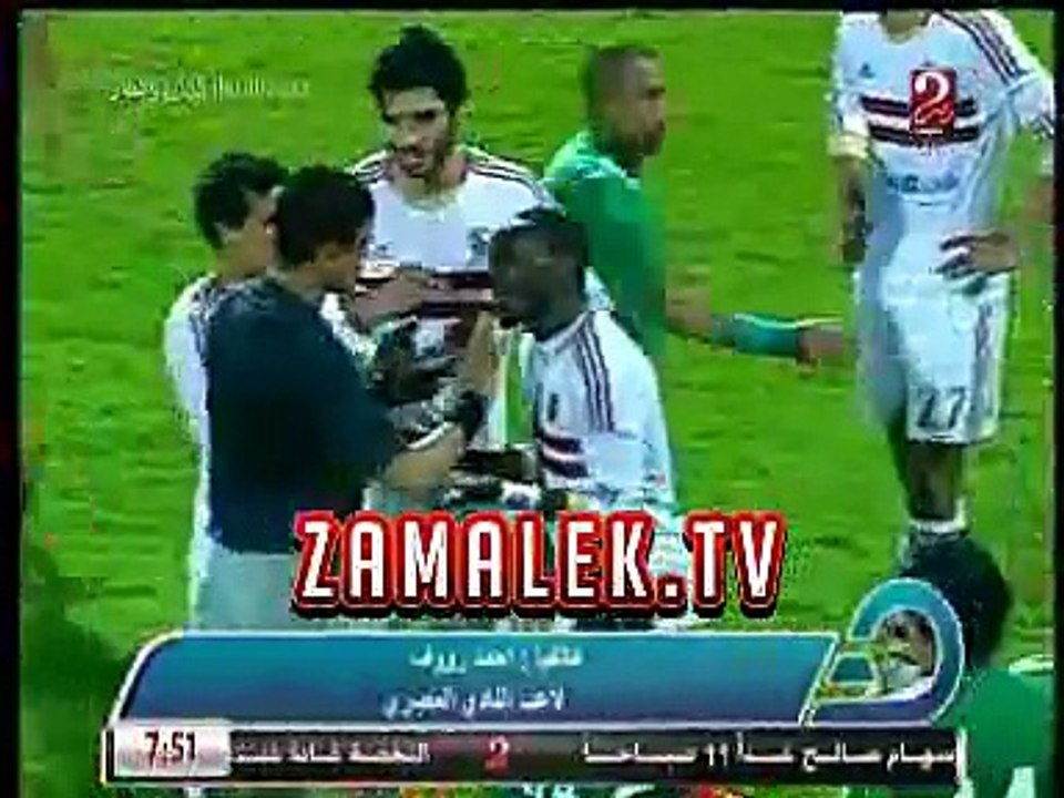 احمد رؤوف يعتذر لكوفى على الهواء بسبب ماحدث فى مباراه المصرى