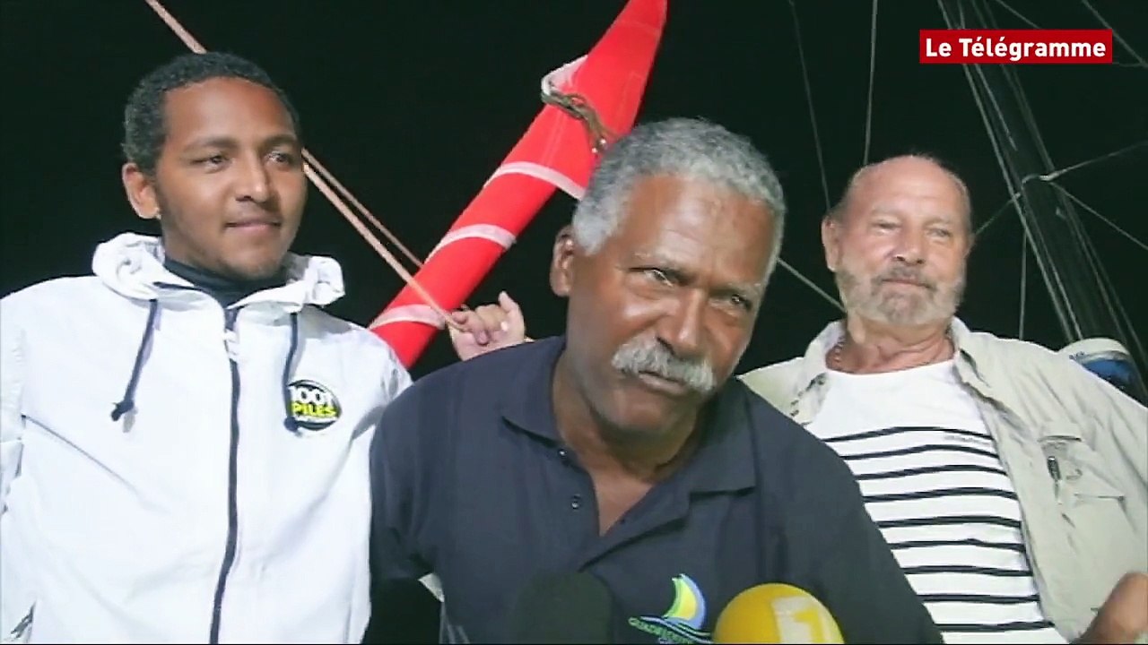 Route du Rhum. L'arrivée de Nicolas Thomas sur Guadeloupe Grand Large