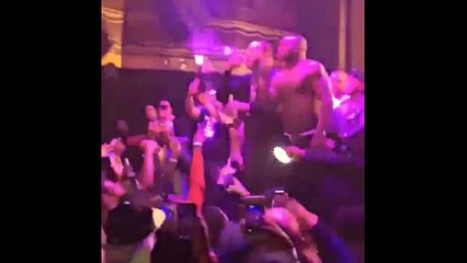 Busta rhymes falling off stage, Pulse tv uncut