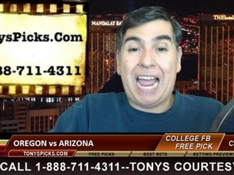 Arizona Wildcats vs. Oregon Ducks Free Pick Prediction NCAA College Football PAC 12 Championship Game Odds Preview 12-5-2014