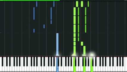 Imagine Dragon - Demons (pirano tutorial synthesia) 100% speed