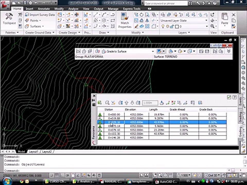 [15_16] AutoCAD Civil 3D 2010 - Superficies | Clase 2