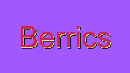 How to Pronounce Berrics