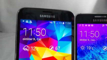 Samsung Galaxy Alpha vs Galaxy S5 összehasonlító videó