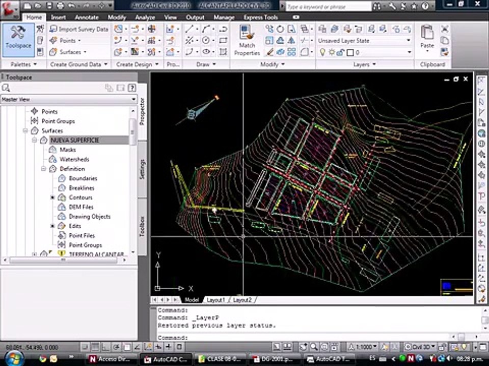 [16_18] AutoCAD Civil 3D 2010 - Alinemiento Horizontal | Clase 3