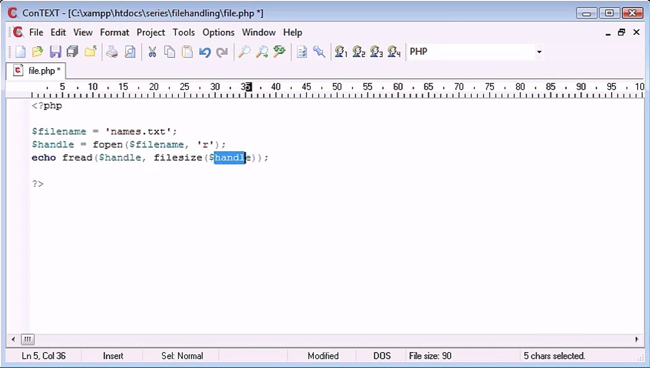 Beginner PHP Tutorial - 80 - The explode Function with File Handling Example