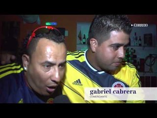 Torcedores colombianos não desanimam com derrota
