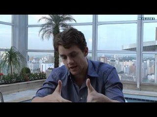 Papo C com o ator Leonardo Miggiorin