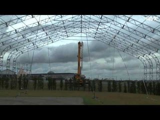 Obras na estrutura do SWU continuam mesmo com chuva