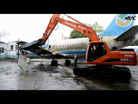 Empresa de Campinas faz aviões da Vasp virar sucata