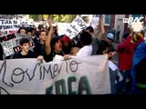 Estudantes protestam contra o Prefeito