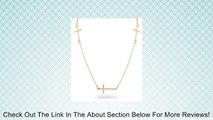 Gold plated Triple Side Cross fashionable Necklace On Chain link. Review
