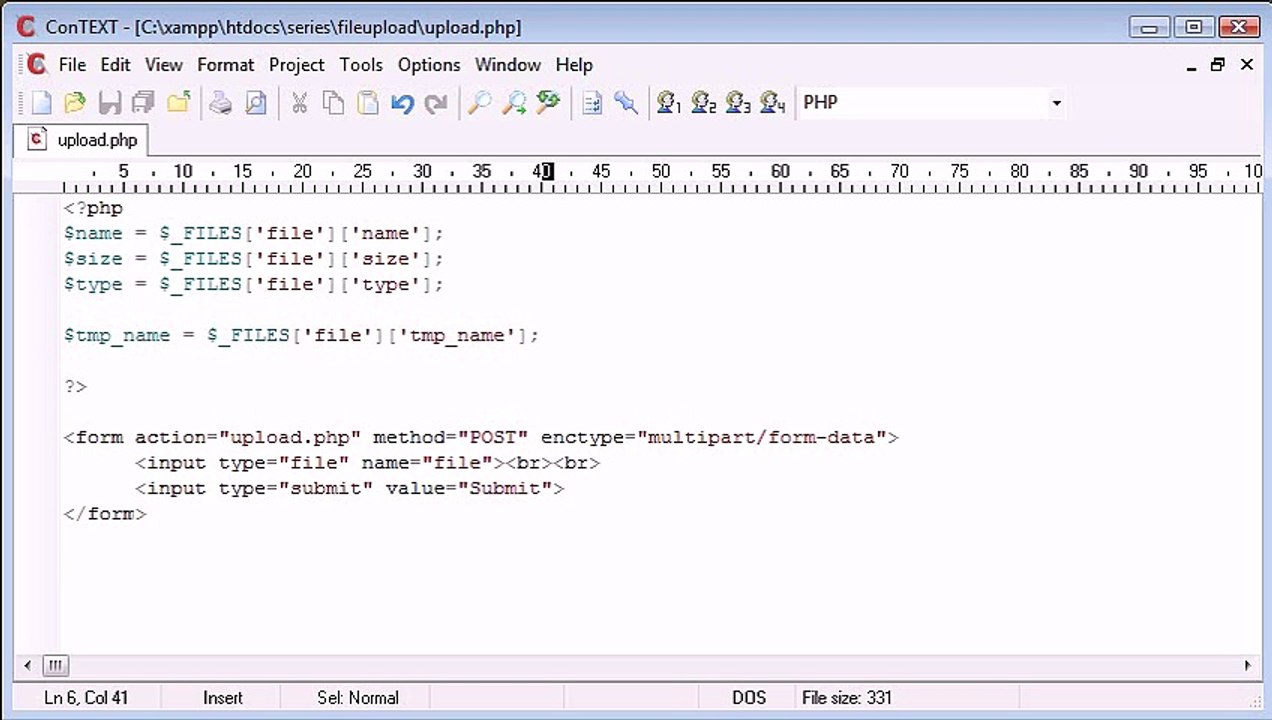 Beginner PHP Tutorial - 88 - Uploading Files_ The Basics Part 2